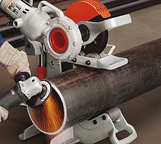 Использование трубореза с электроприводом Ridgid 258 Использование трубореза с электроприводом Ridgid 258