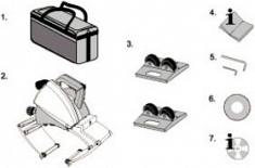 Комплектация электрического фаскоснимателя для металлических труб Exact PipeBevel 220E System Комплектация электрического фаскоснимателя для металлических труб Exact PipeBevel 220E System